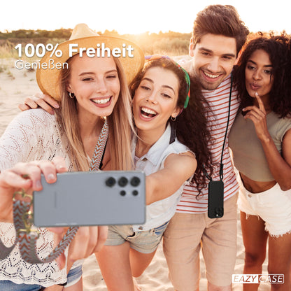 Samsung Galaxy S25 Ultra Handykette mit Boho Band zum Umhängen 