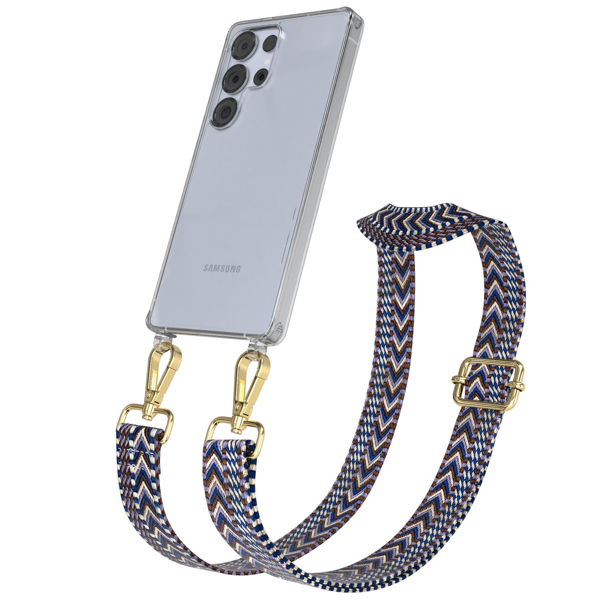 Samsung Galaxy S25 Ultra Handykette mit Boho Band zum Umhängen 