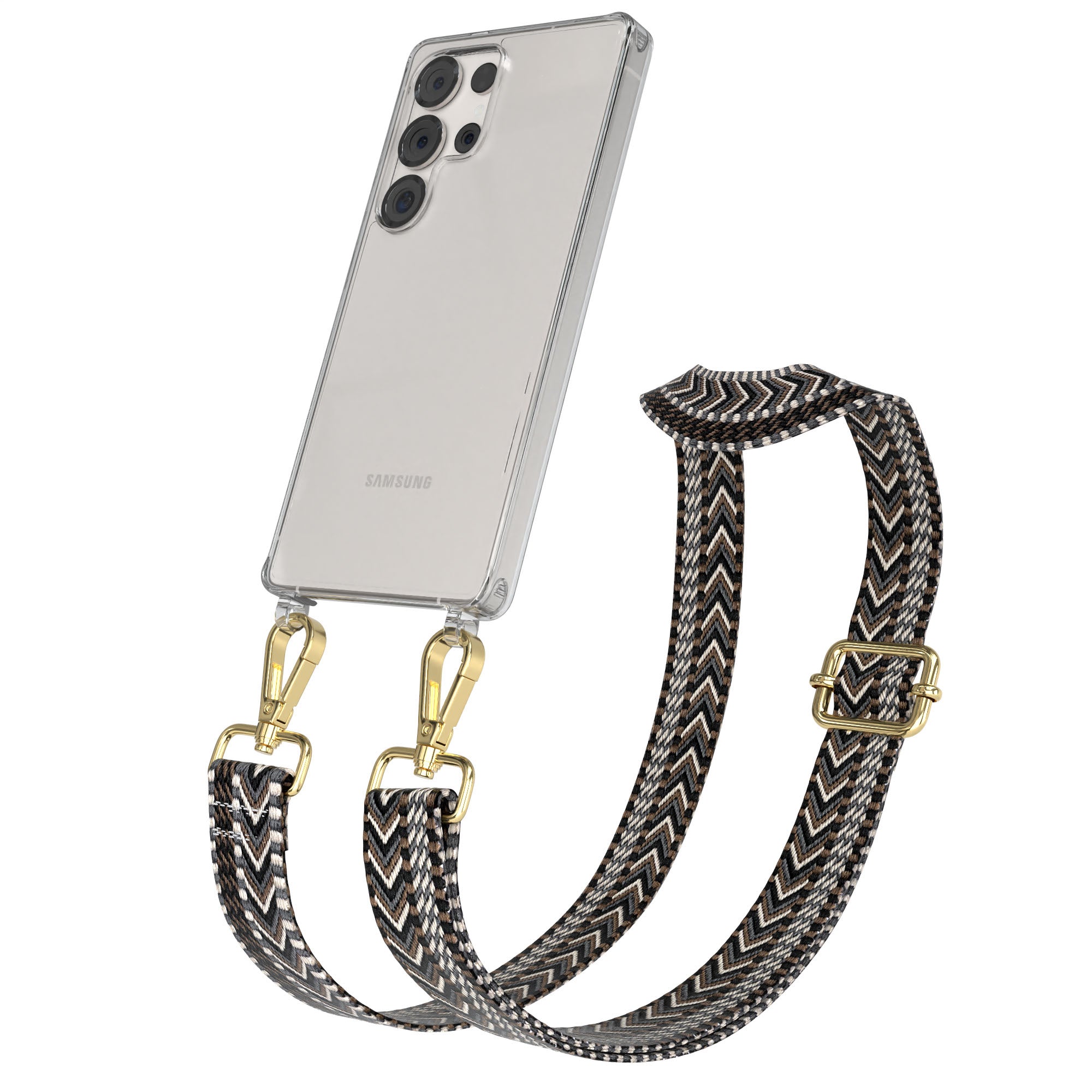 Samsung Galaxy S25 Ultra Handykette mit Boho Band zum Umhängen 