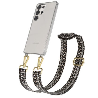 Samsung Galaxy S25 Ultra Handykette mit Boho Band zum Umhängen 