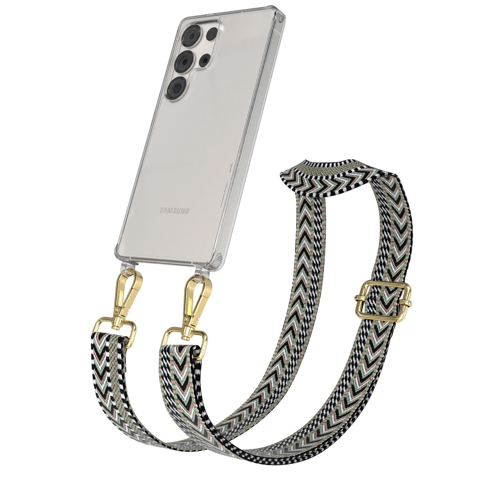 Samsung Galaxy S25 Ultra Handykette mit Boho Band zum Umhängen 