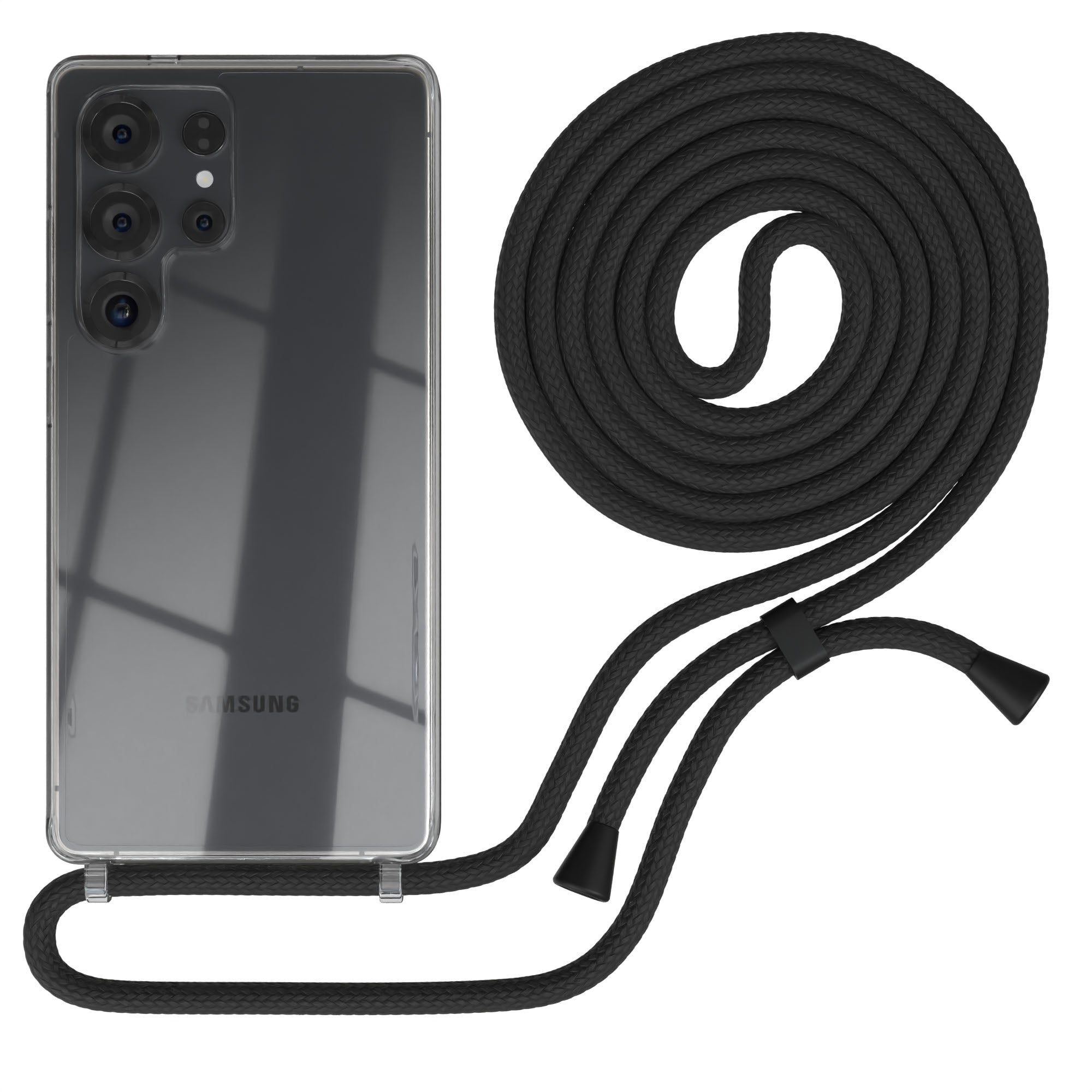 Galaxy S25 Ultra transparente Hülle + Kordel