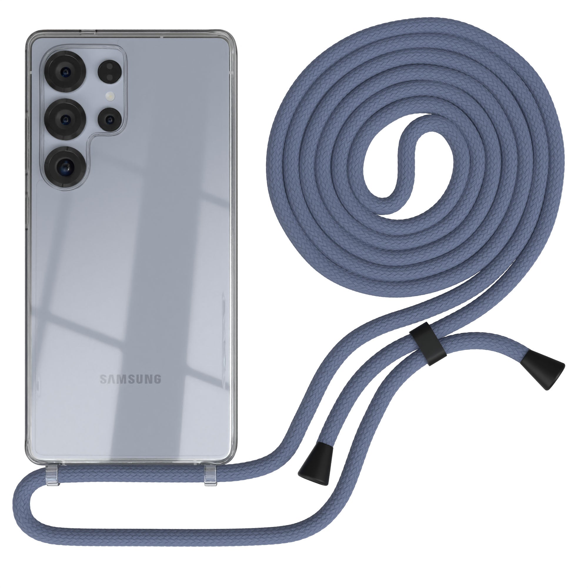 Galaxy S25 Ultra transparente Hülle + Kordel
