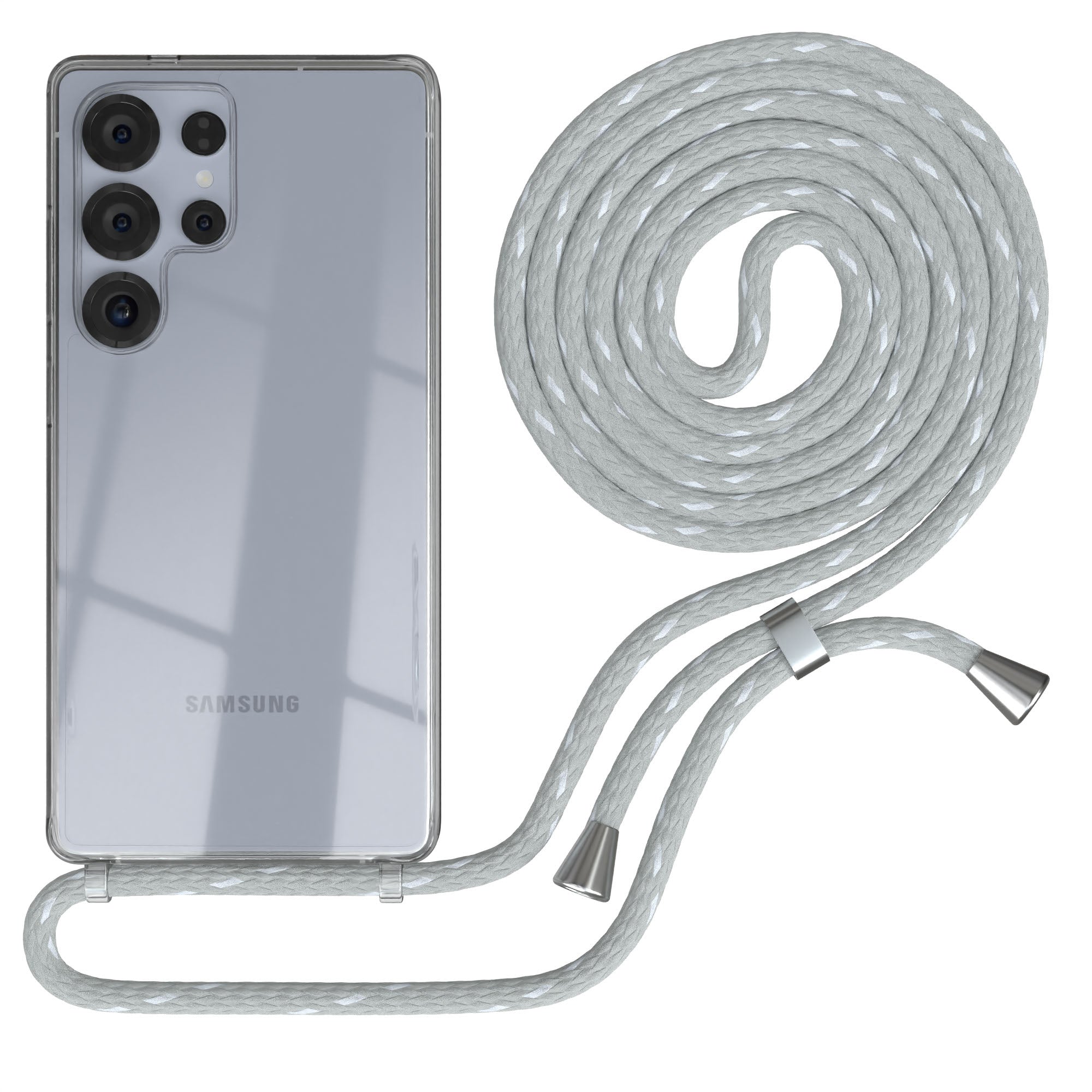 Galaxy S25 Ultra transparente Hülle + Kordel