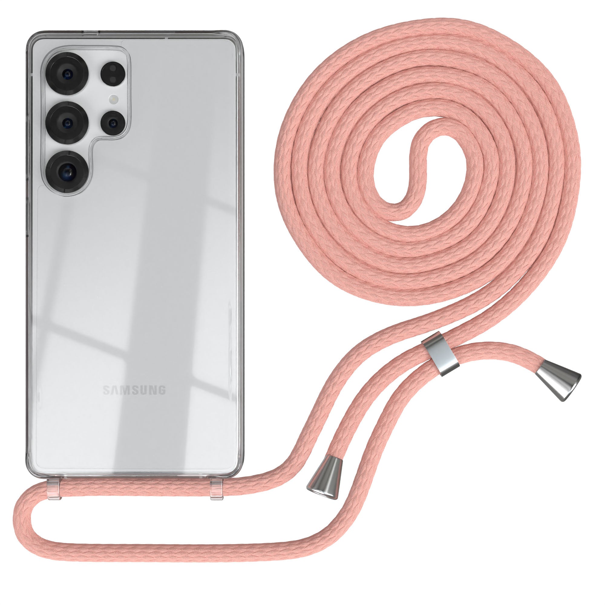 Galaxy S25 Ultra transparente Hülle + Kordel