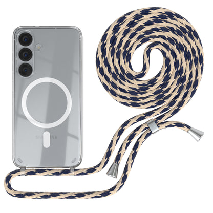 Galaxy S25 transparente Hülle + Kordel mit MagSafe