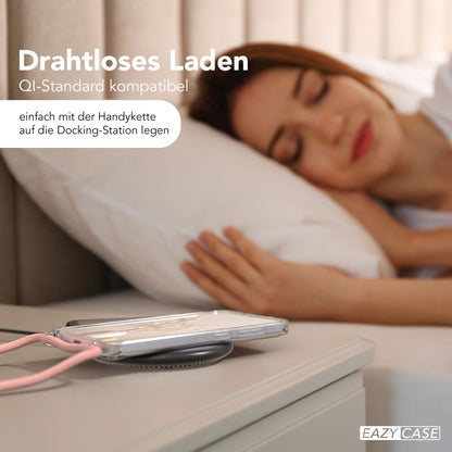 Galaxy S25 transparente Hülle + Kordel mit MagSafe
