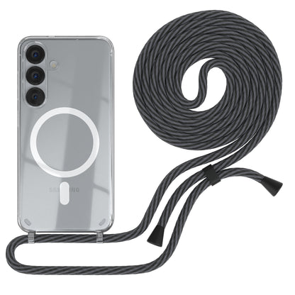 Galaxy S25 transparente Hülle + Kordel mit MagSafe