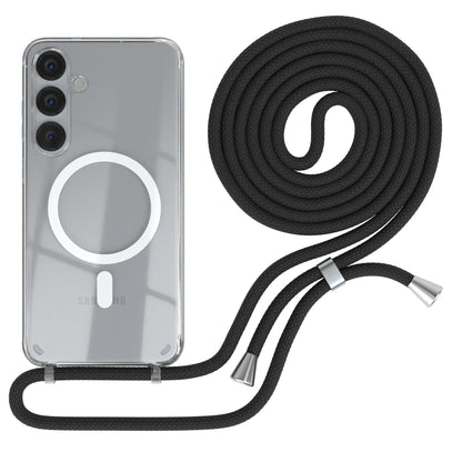 Galaxy S25 Plus transparente Hülle + Kordel mit MagSafe