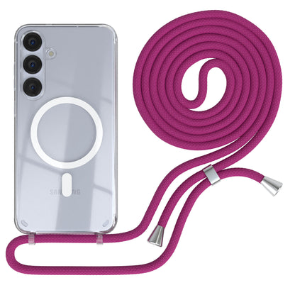 Galaxy S25 Plus transparente Hülle + Kordel mit MagSafe