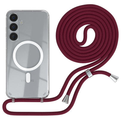 Galaxy S25 Plus transparente Hülle + Kordel mit MagSafe