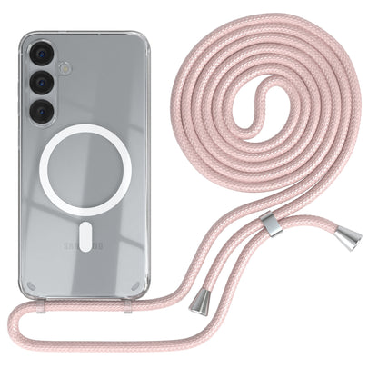 Galaxy S25 Plus transparente Hülle + Kordel mit MagSafe