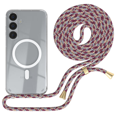 Galaxy S25 Plus transparente Hülle + Kordel mit MagSafe