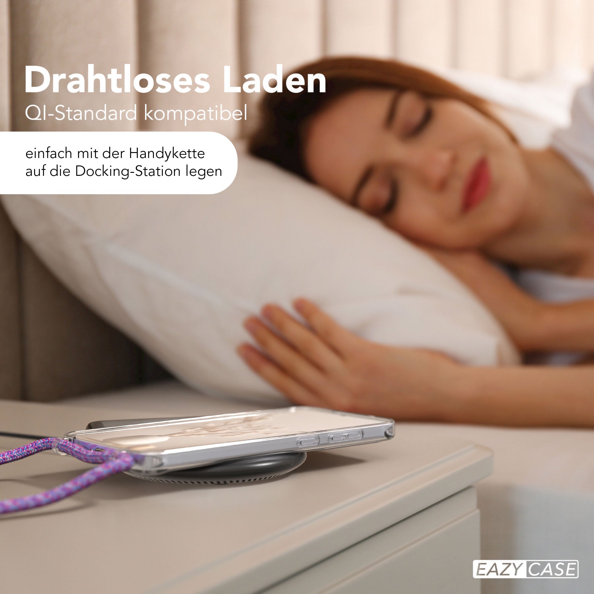 Galaxy S25 Plus transparente Hülle + Kordel mit MagSafe