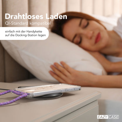 Galaxy S25 Plus transparente Hülle + Kordel mit MagSafe