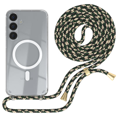 Galaxy S25 Plus transparente Hülle + Kordel mit MagSafe