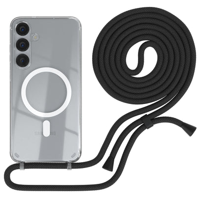Galaxy S25 Plus transparente Hülle + Kordel mit MagSafe