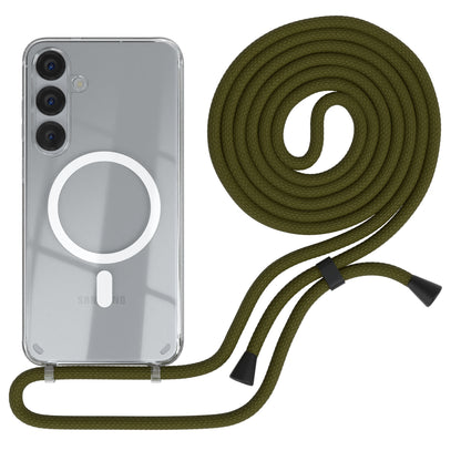 Galaxy S25 Plus transparente Hülle + Kordel mit MagSafe