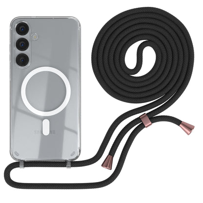 Galaxy S25 Plus transparente Hülle + Kordel mit MagSafe