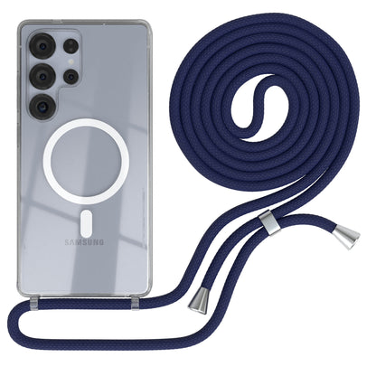 Galaxy S25 Ultra transparente Hülle + Kordel mit MagSafe