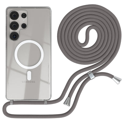 Galaxy S25 Ultra transparente Hülle + Kordel mit MagSafe