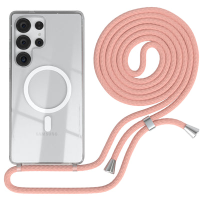 Galaxy S25 Ultra transparente Hülle + Kordel mit MagSafe
