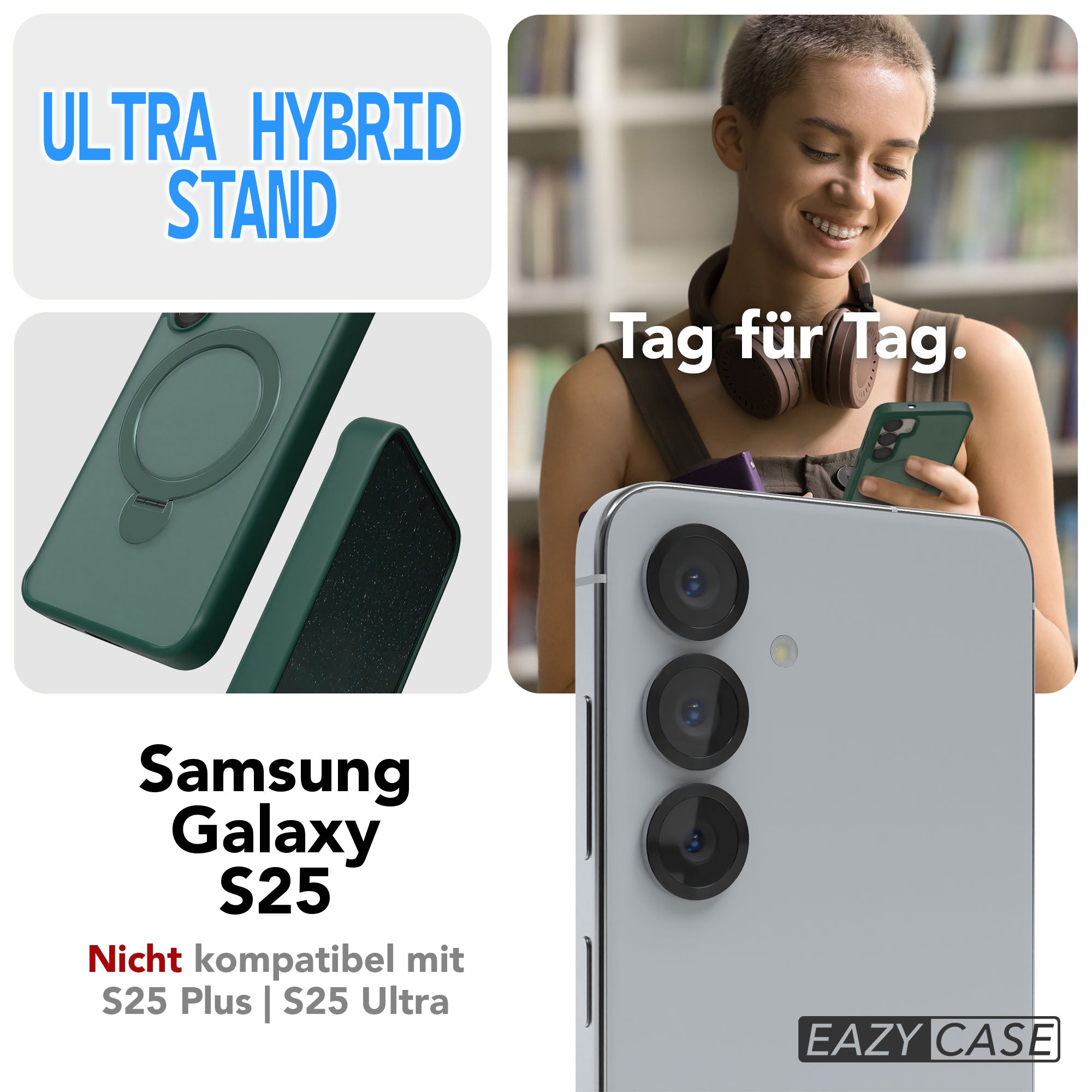 Galaxy S25 Outdoor Hülle + drehbarer Ring mit MagSafe