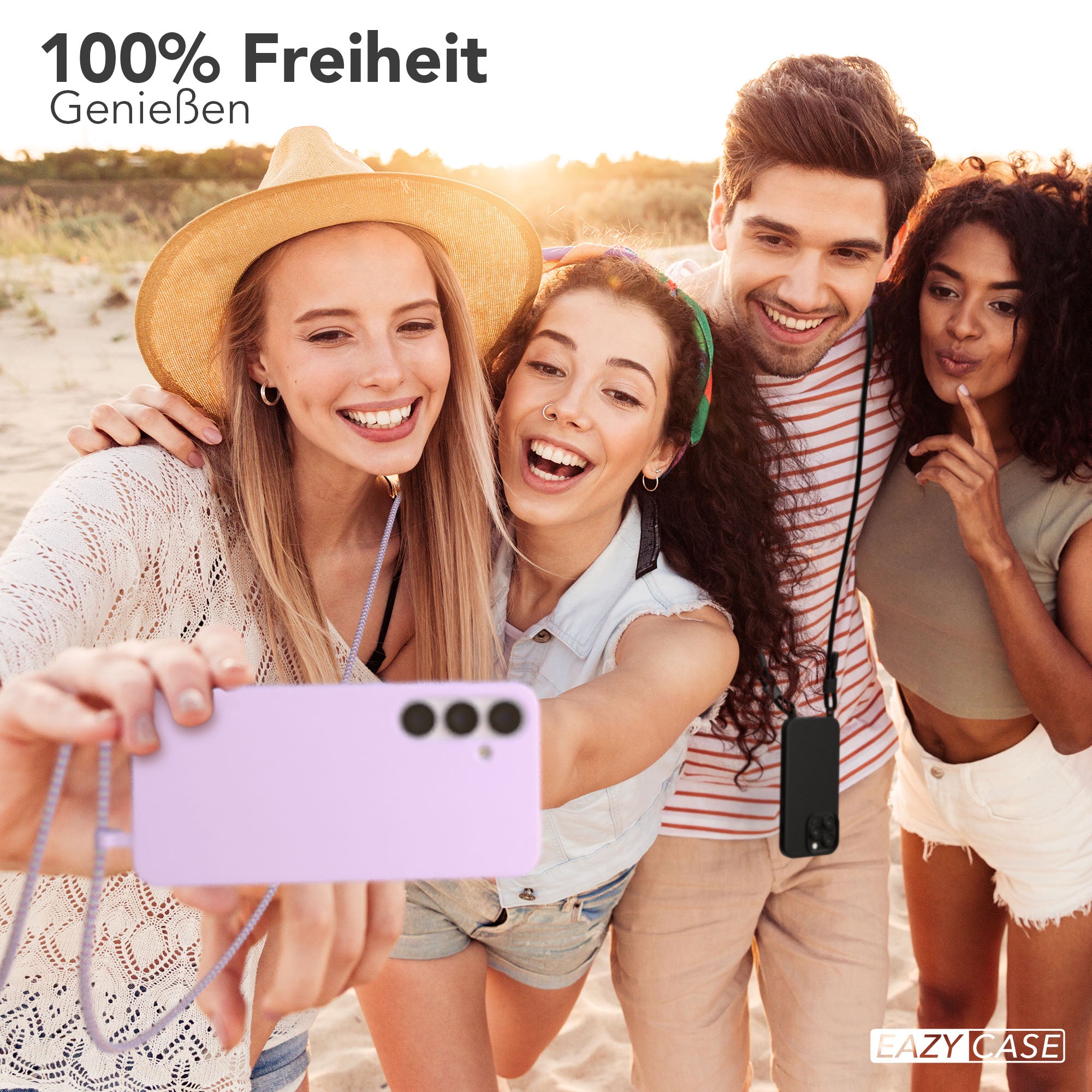 Galaxy S25 Plus 2in1 Hülle mit Kordel