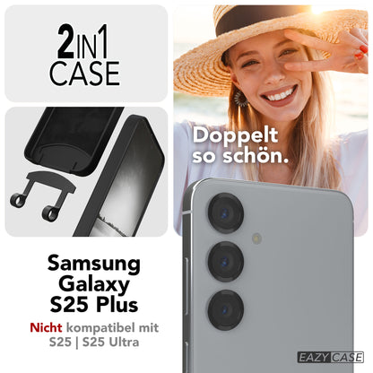 Galaxy S25 Plus 2in1 Hülle + Kordel mit Karabinern