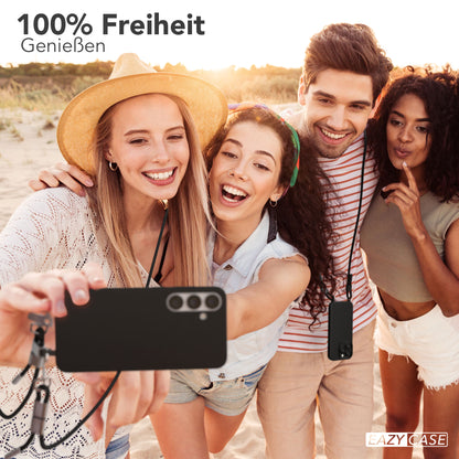 Galaxy S25 Plus 2in1 Hülle + Kordel mit Karabinern