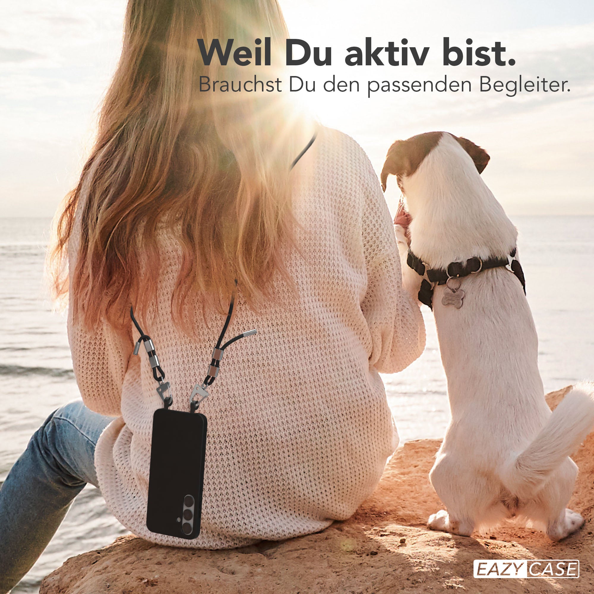 Galaxy S25 Plus 2in1 Hülle + Kordel mit Karabinern