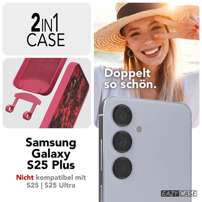 Galaxy S25 Plus 2in1 Hülle + Kordel mit Karabinern
