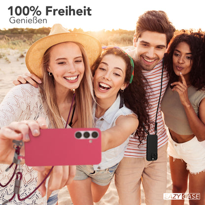 Galaxy S25 Plus 2in1 Hülle + Kordel mit Karabinern