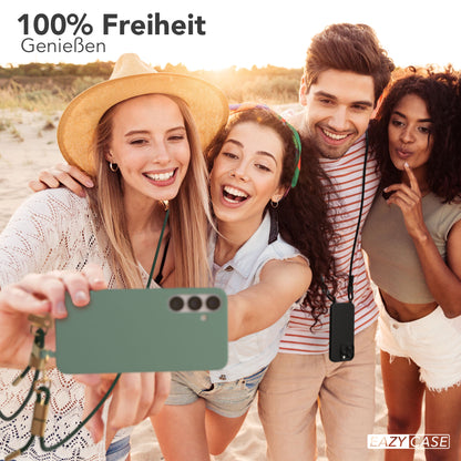 Galaxy S25 Plus 2in1 Hülle + Kordel mit Karabinern