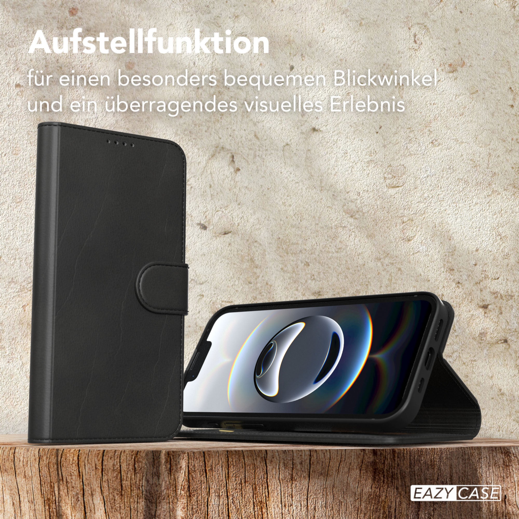 iPhone 16e Klapphülle aus Kunstleder
