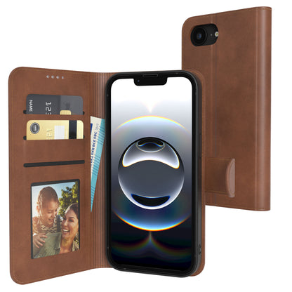 iPhone 16e Klapphülle aus Kunstleder