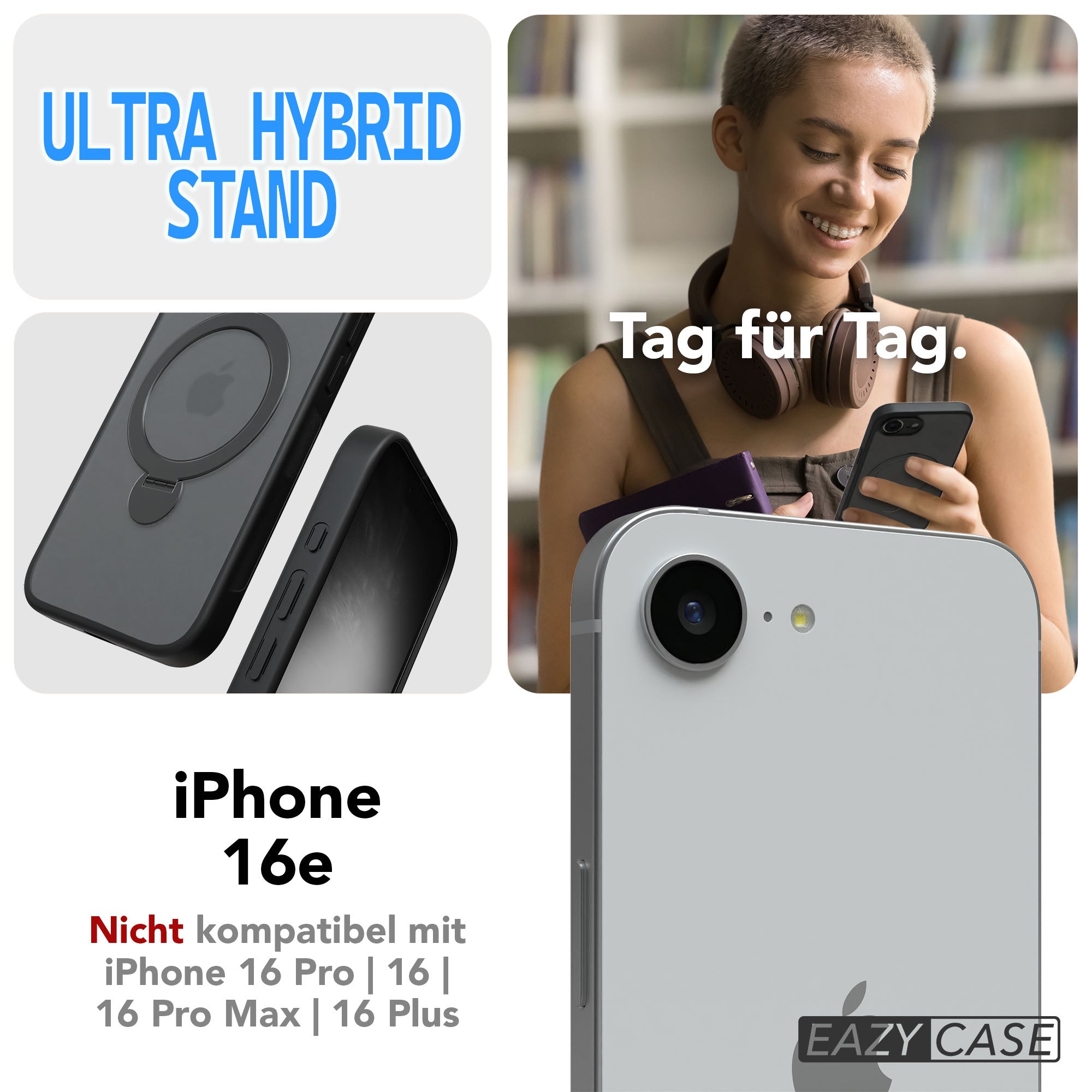 iPhone 16e Outdoor Hülle + drehbarer Ring mit MagSafe