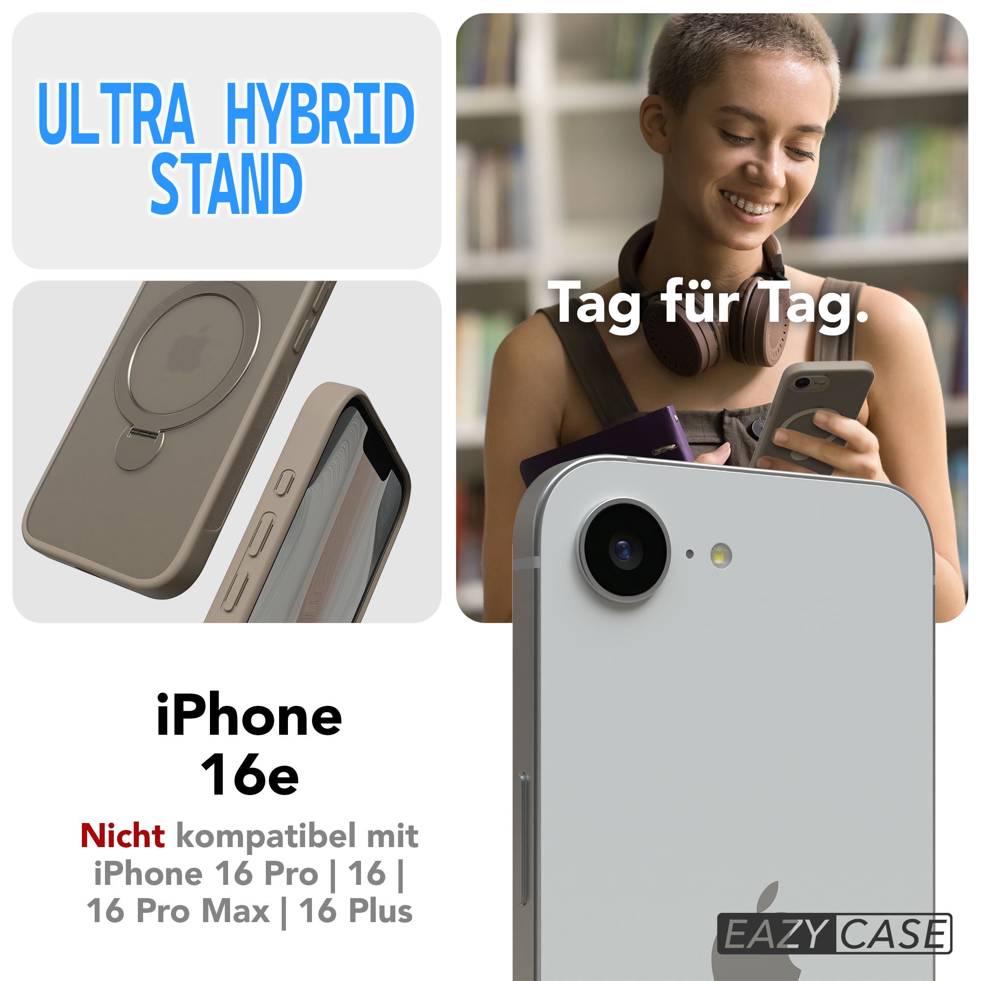 iPhone 16e Outdoor Hülle + drehbarer Ring mit MagSafe