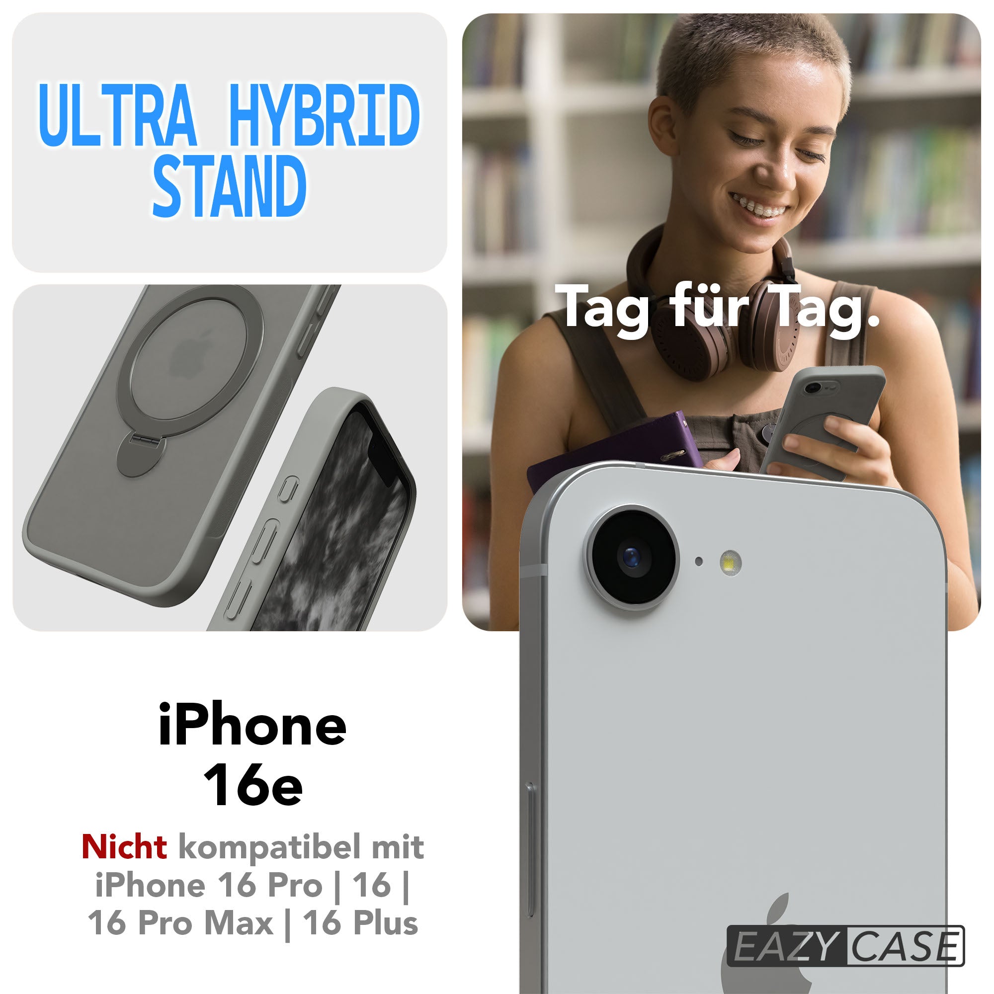 iPhone 16e Outdoor Hülle + drehbarer Ring mit MagSafe