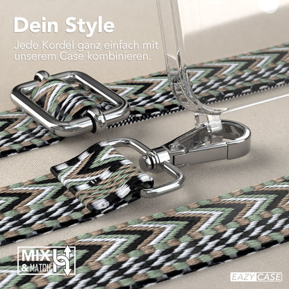 iPhone 15 MagSafe Handykette mit Boho Band verstellbar 