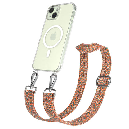 iPhone 15 MagSafe Handykette mit Boho Band verstellbar 