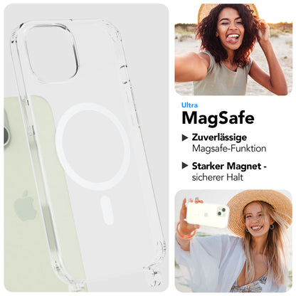 iPhone 15 MagSafe Handykette mit Boho Band verstellbar 