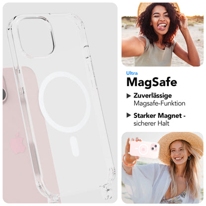 iPhone 15 MagSafe Handykette mit Boho Band verstellbar 