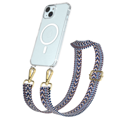 iPhone 15 MagSafe Handykette mit Boho Band verstellbar 