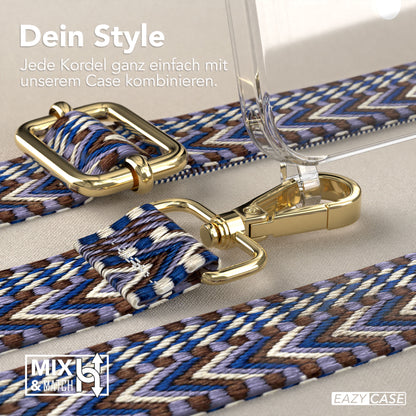 iPhone 15 MagSafe Handykette mit Boho Band verstellbar 