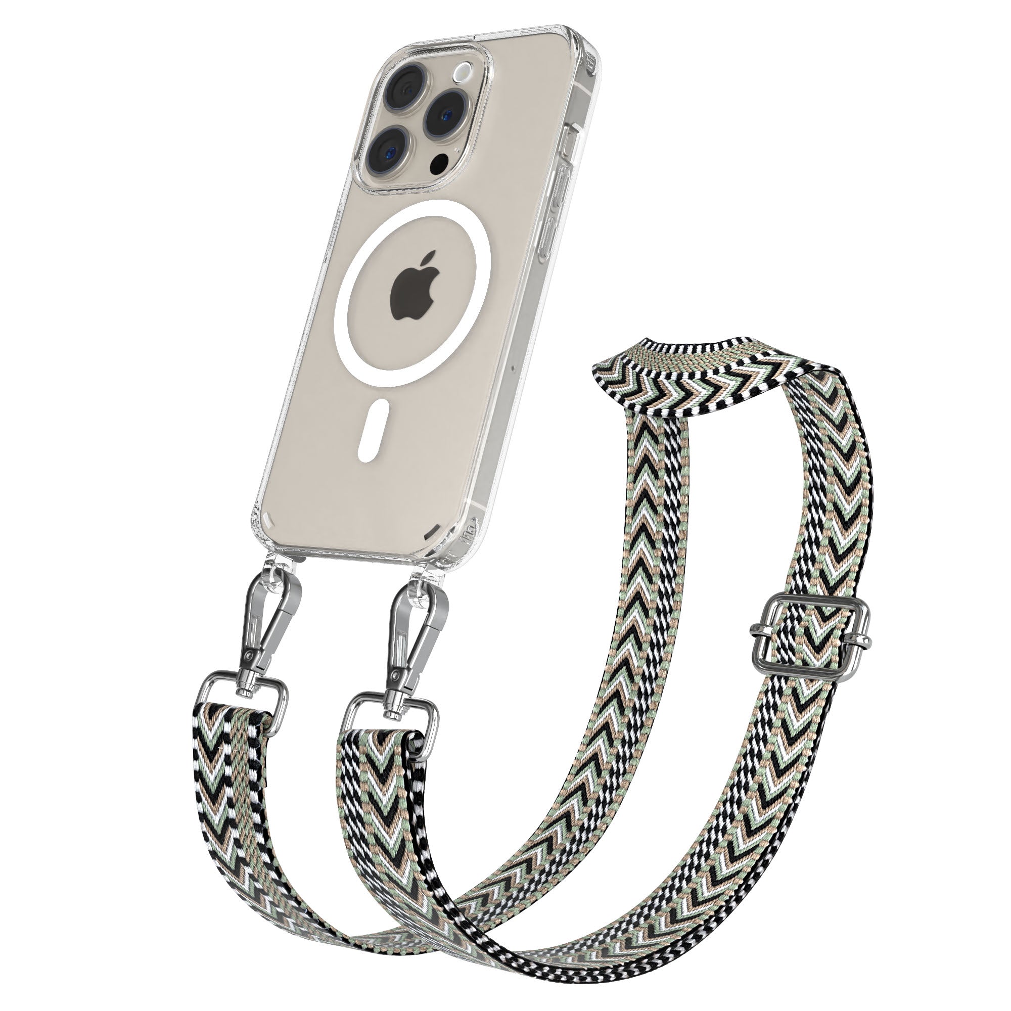 Apple iPhone 15 Pro Handykette MagSafe mit Boho Band EAZY CASE Neck Strap 