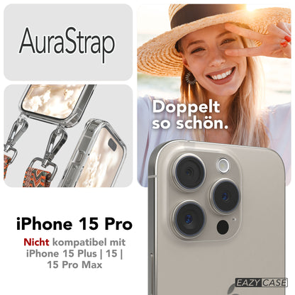 Apple iPhone 15 Pro Handykette MagSafe mit Boho Band EAZY CASE Neck Strap 