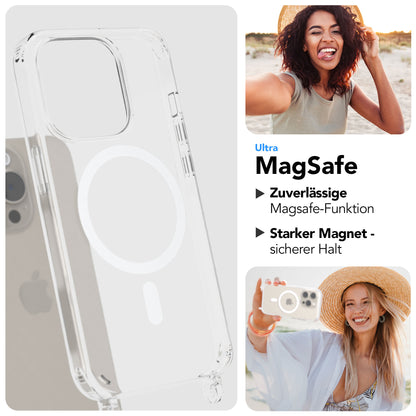 Apple iPhone 15 Pro Handykette MagSafe mit Boho Band EAZY CASE Neck Strap 