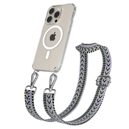 Apple iPhone 15 Pro Handykette MagSafe mit Boho Band EAZY CASE Neck Strap 