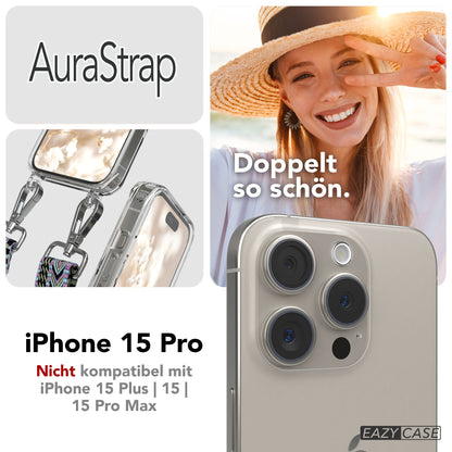 Apple iPhone 15 Pro Handykette MagSafe mit Boho Band EAZY CASE Neck Strap 
